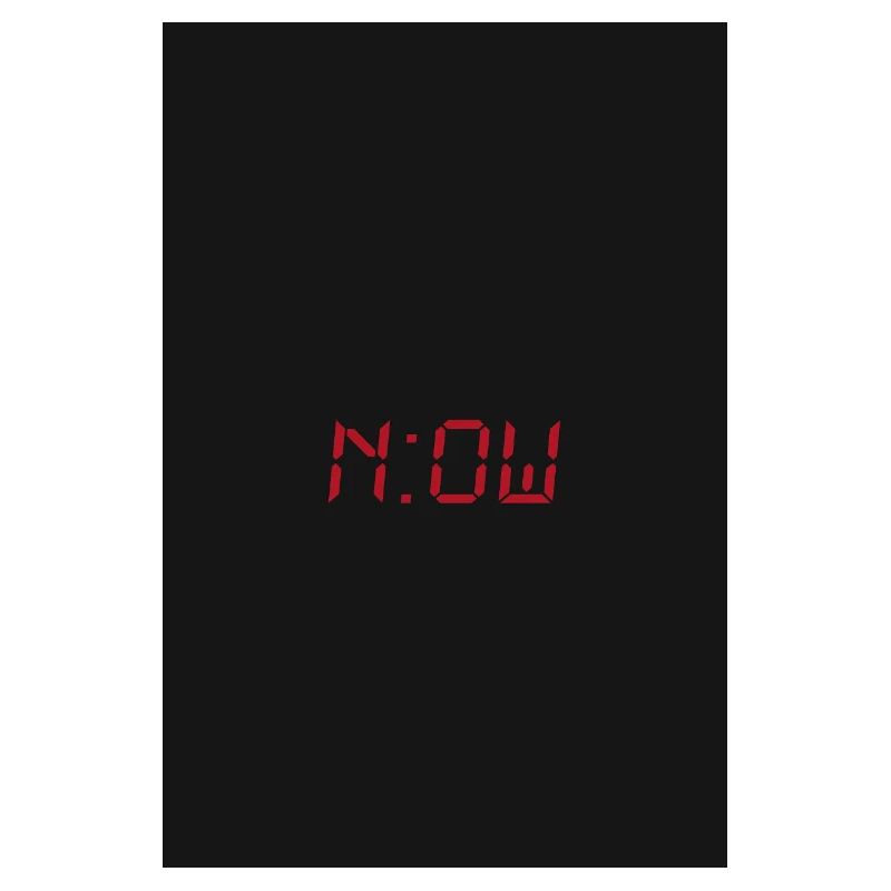 NOW – Minimalist Typography Poster