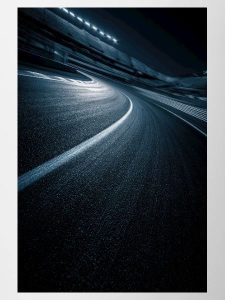 Neon Curve Midnight Road
