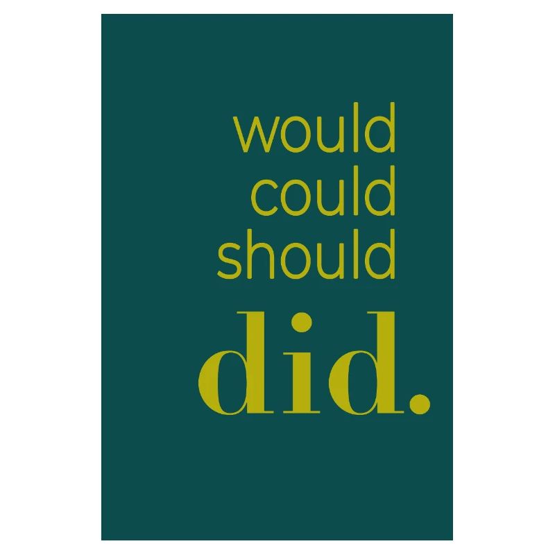 Did should could would Poster Design