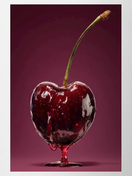 Glossy Cherry Glaze on Pink