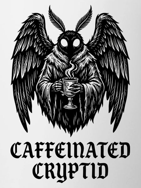 Koffeinhaltiger Kryptid-Mottenmann-Kaffee