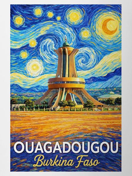 Ouagadougou Burkina Faso Starry Night