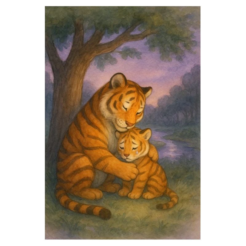 Tigerliebe im Abendlicht