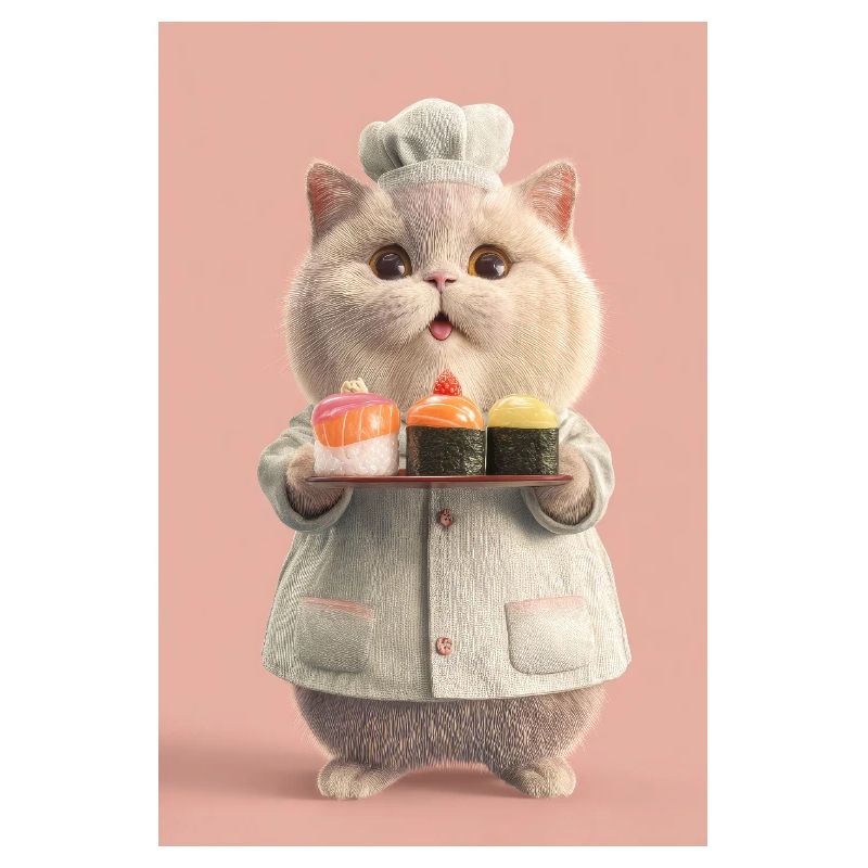 Chat Sushi Pastel Chef