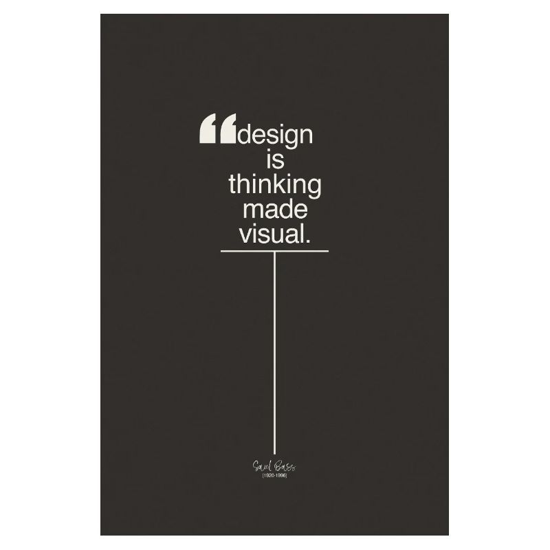 Design is Thinking Made Visual Poster