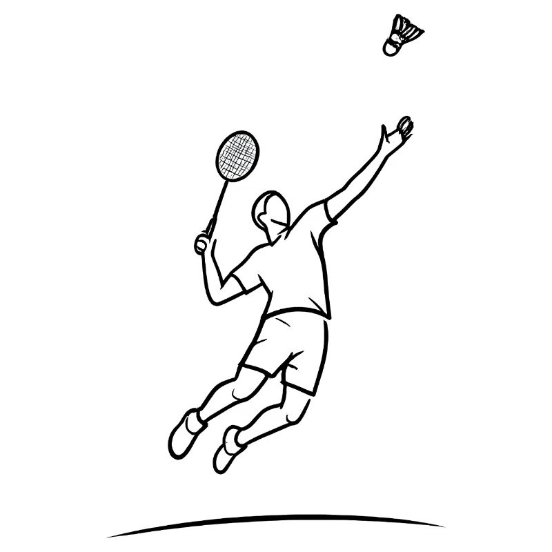 Badminton-Sprungheld