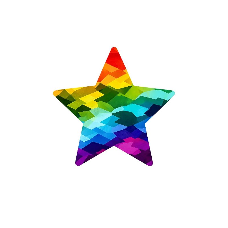 Rainbow Mosaic Star