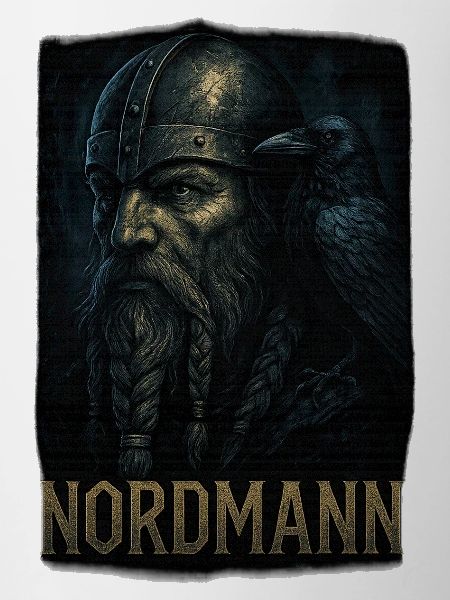 Nordmann mit Rabenbegleiter