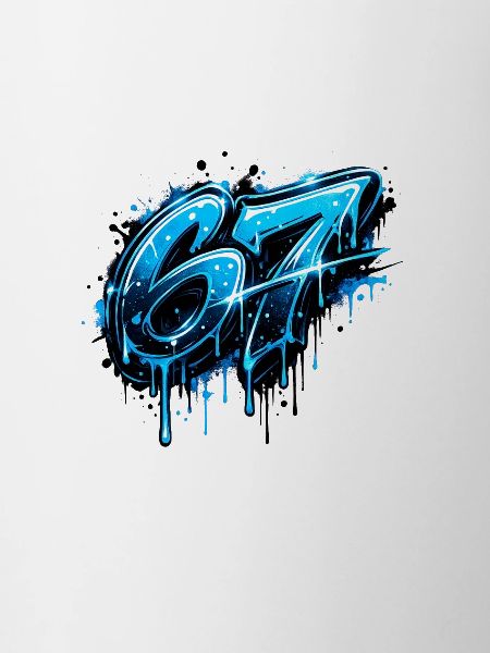 67 Neon Graffiti Blues