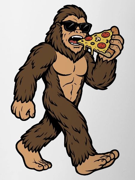 Sasquatch Mange Pizza