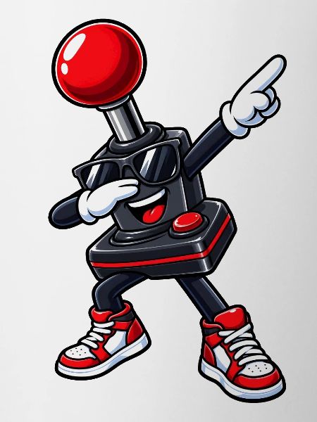 Dabbing Retro Joystick – Gaming Nostalgie