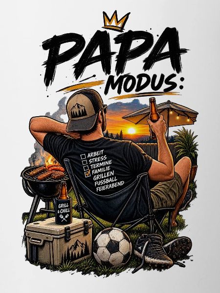 Papa Grillmeister Abendstimmung