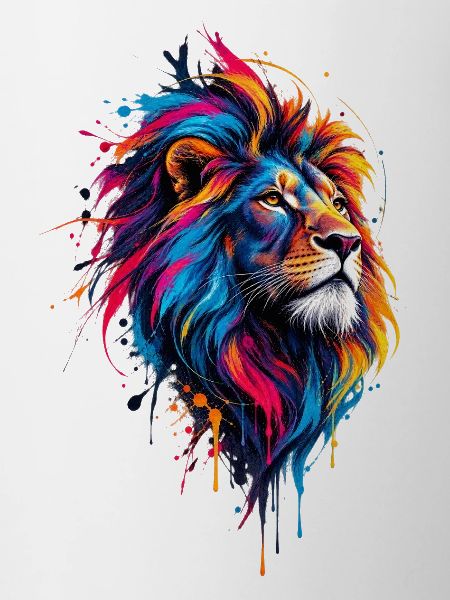 Löwe Aquarell