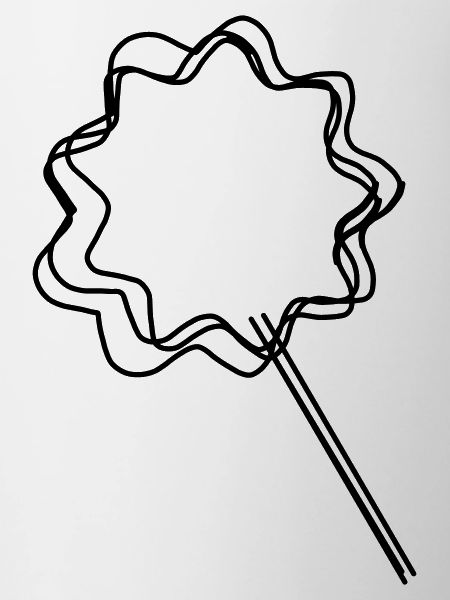 Zuckerwatte handgezeichnet