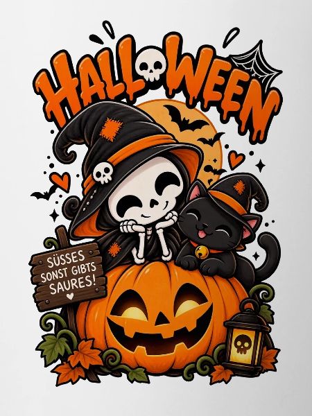 Süßes Kürbis-Halloween-Duo