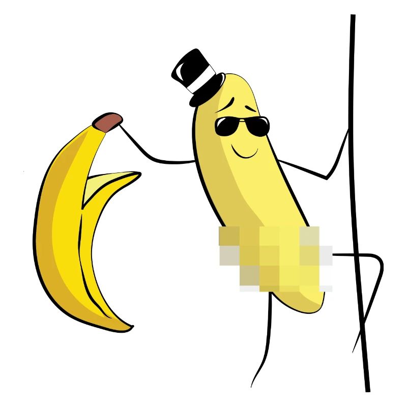 banana banana strip stripping pole dance gift