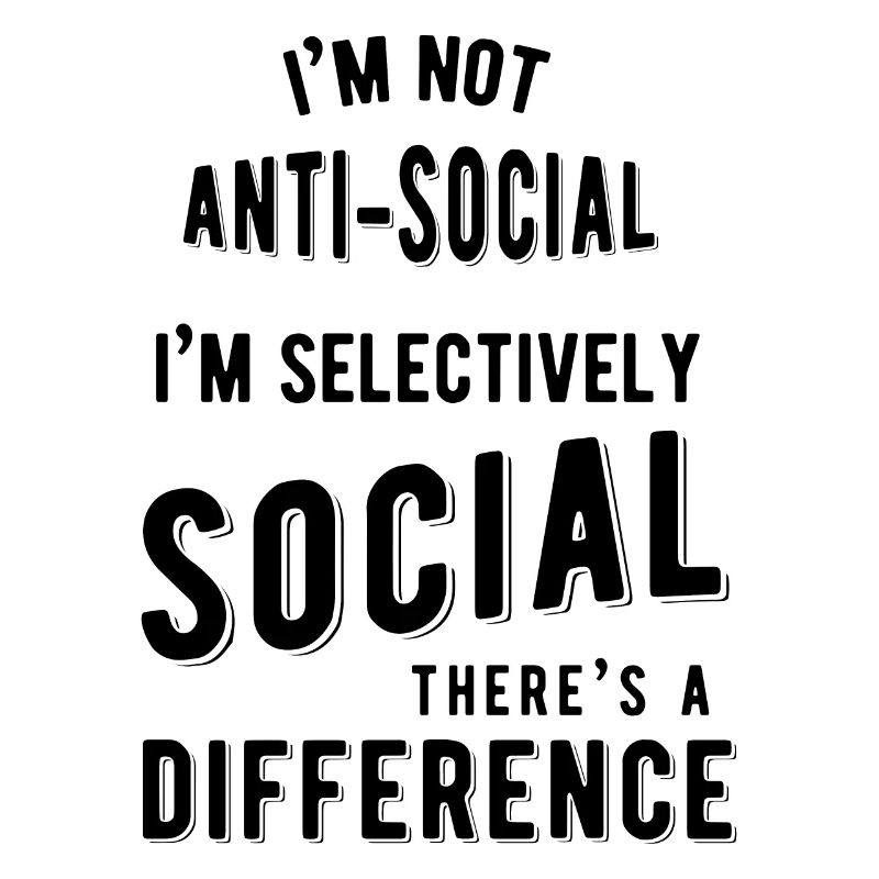 Je ne suis pas antisocial