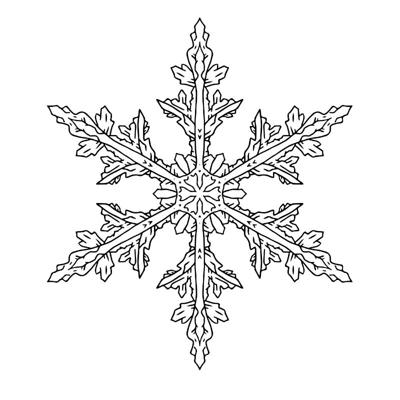 Mandala flocon de neige
