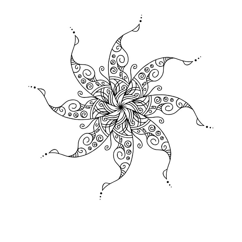 Mandala rotatif