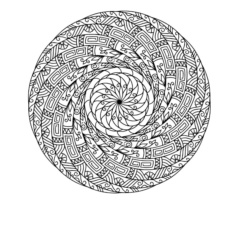 Mandala rotatif