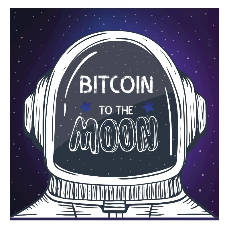 Astronaut Bitcoin to the Moon
