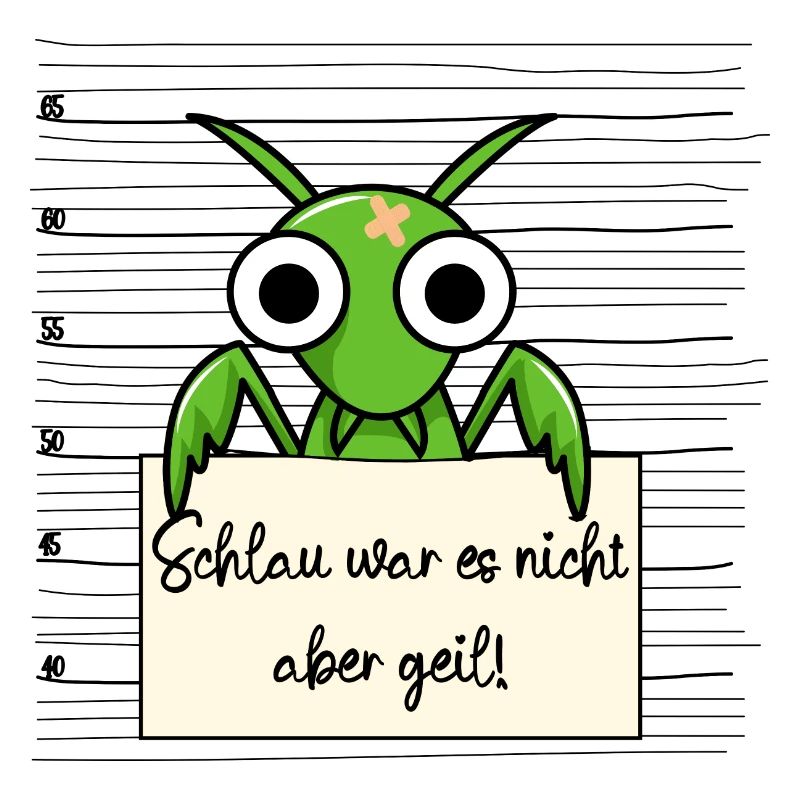 Gottesanbeterin lustiger Spruch humor Gefängnisbil