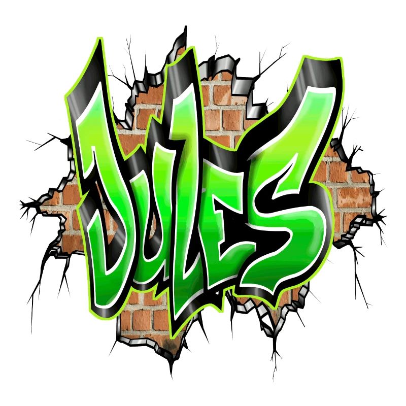 Jules Graffiti Vert