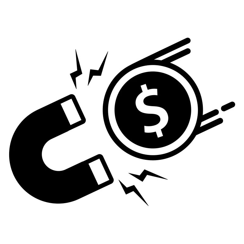 Magnet zieht Geld an