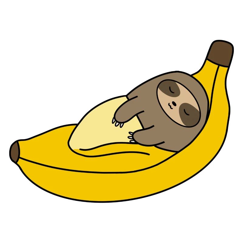 Sleeping Banana Sloth.