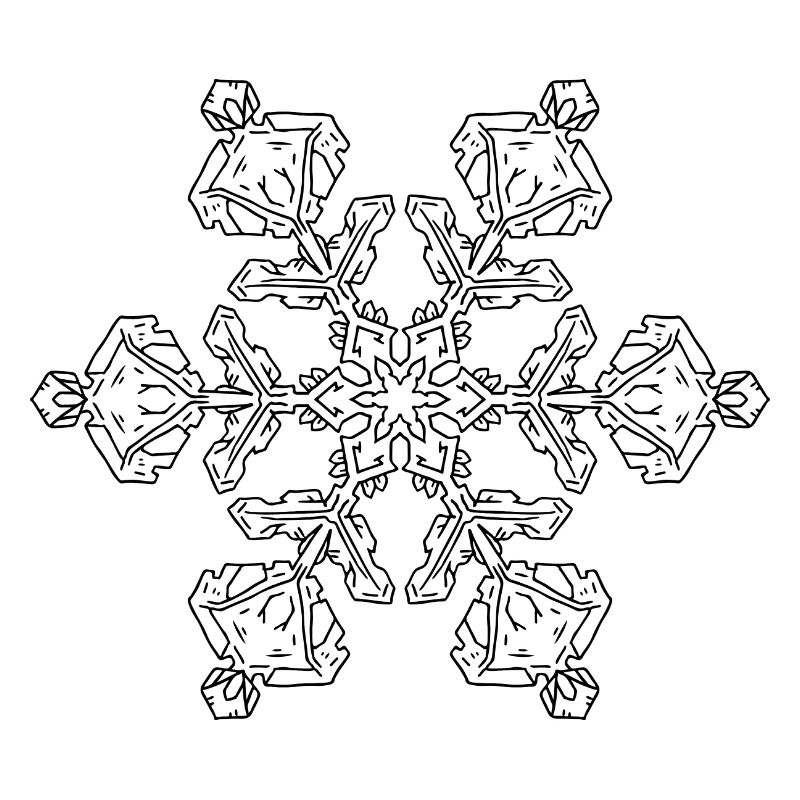 Mandala flocon de neige