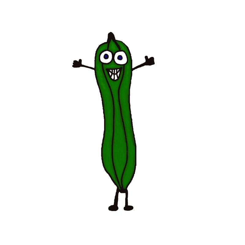 Funny laughing zucchini