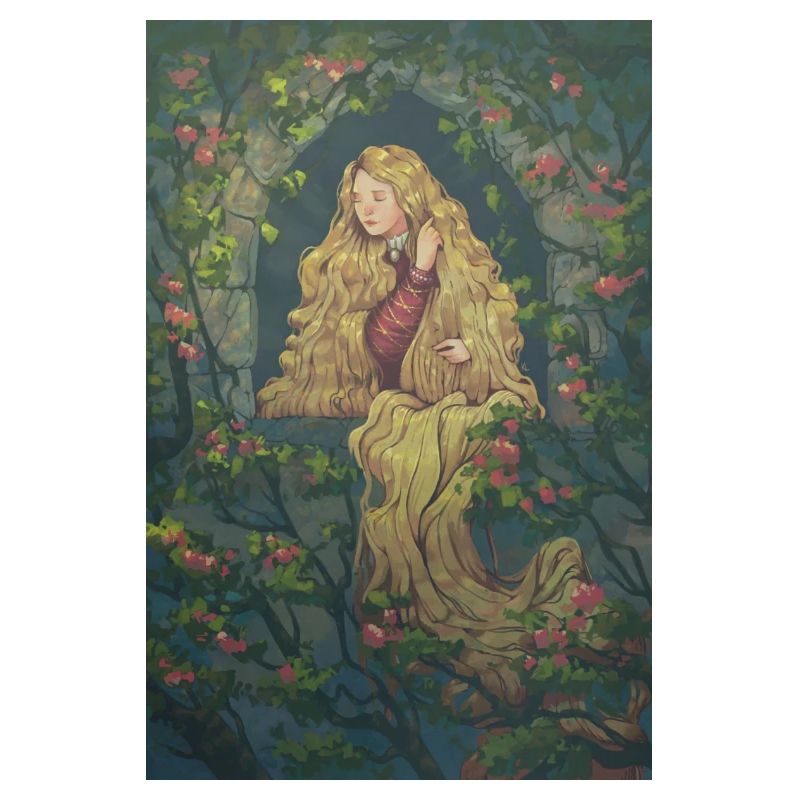 Rapunzel und rote Rosen