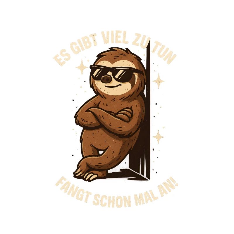 Faultier lustiger Spruch lazy sloth