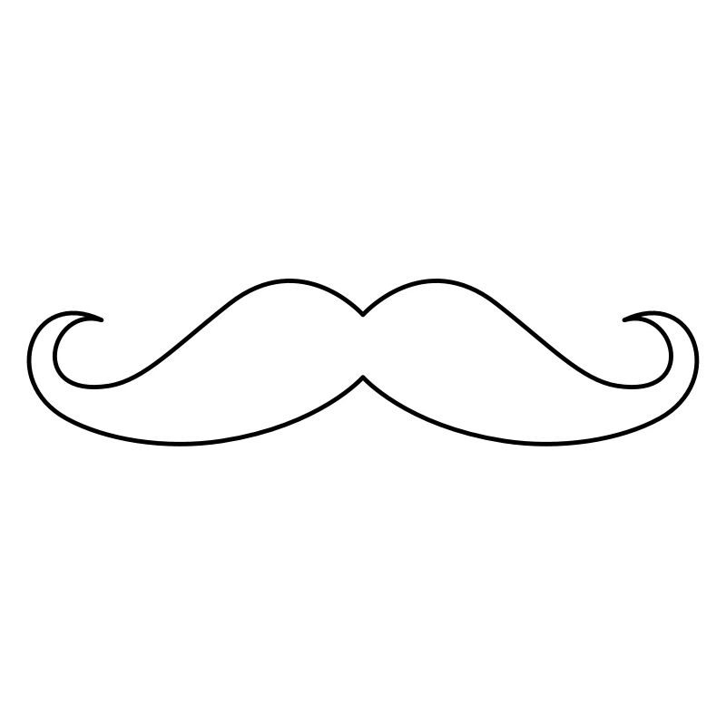 Moustache Outline