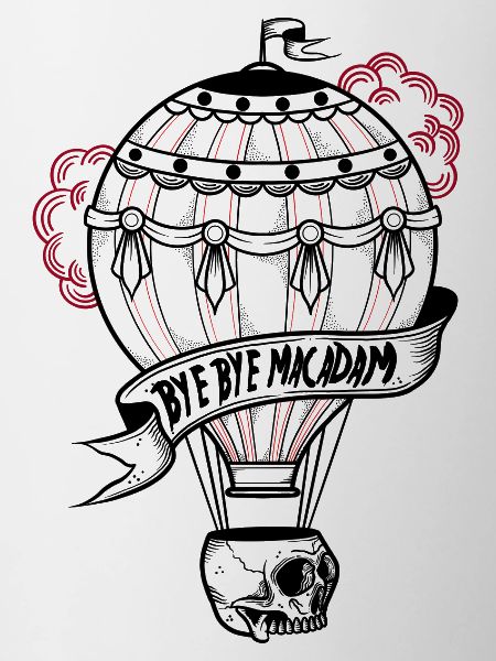 Montgolfière « bye-bye macadam »