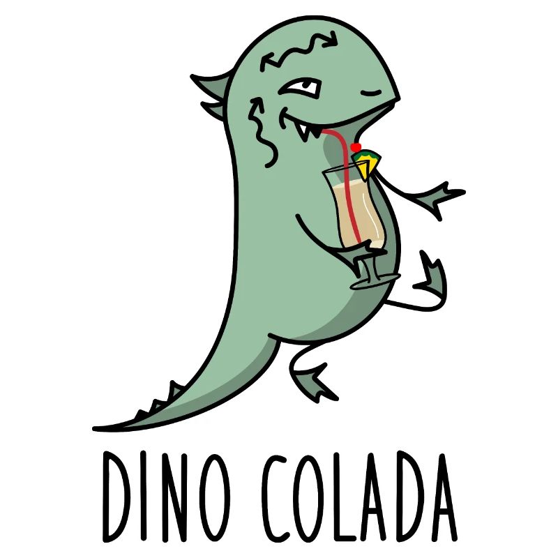 Dino avec cocktail