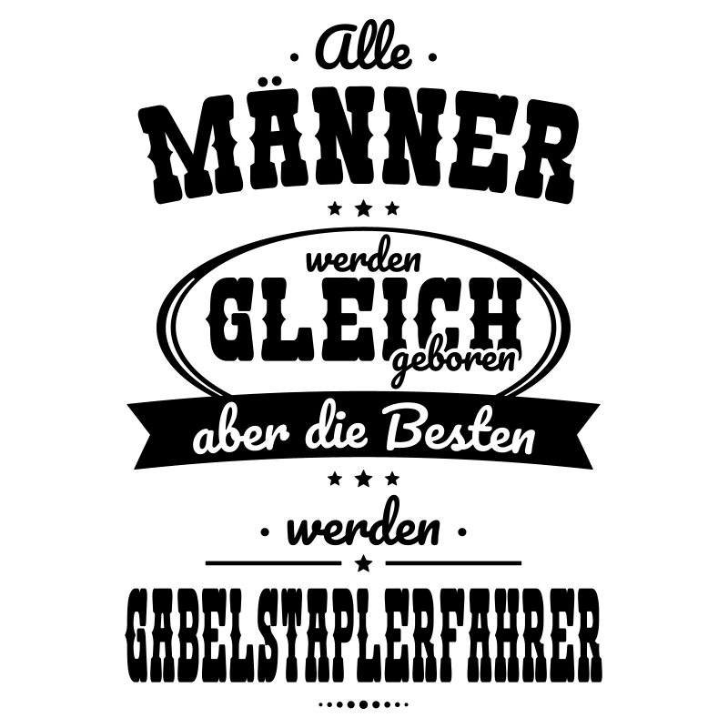 Männer gleich Besten werden Gabelstaplerfahrer