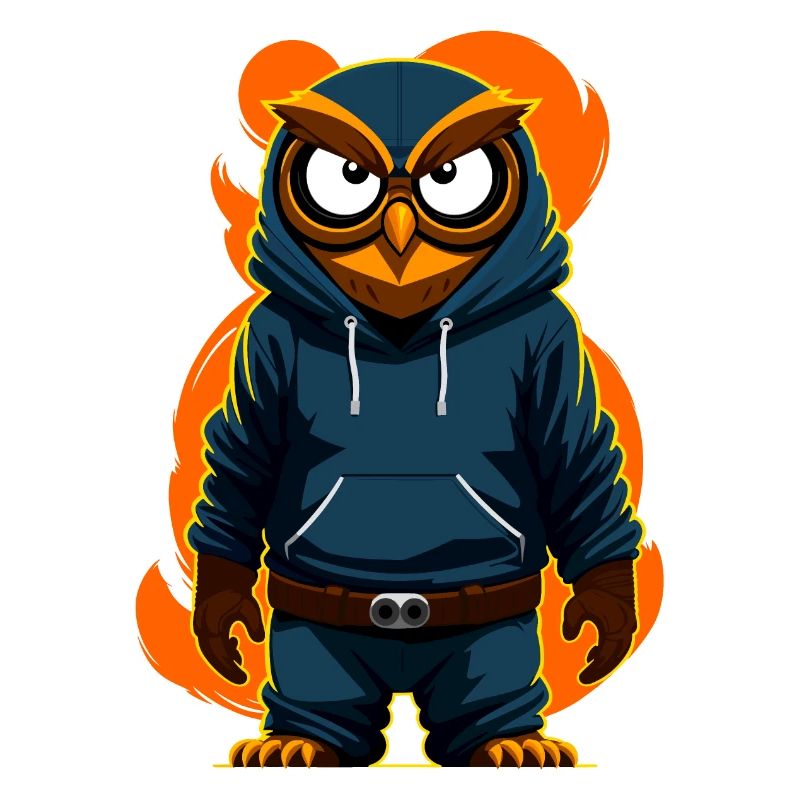 Eule Mit Hoodie