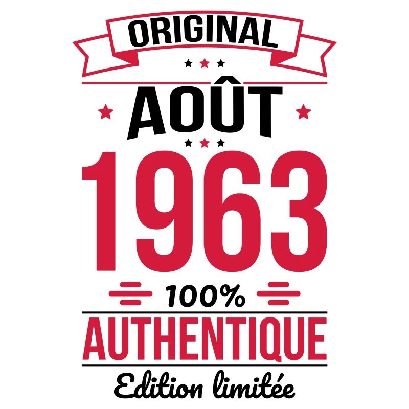 Anniversaire 60 ans - Original - Août 1963