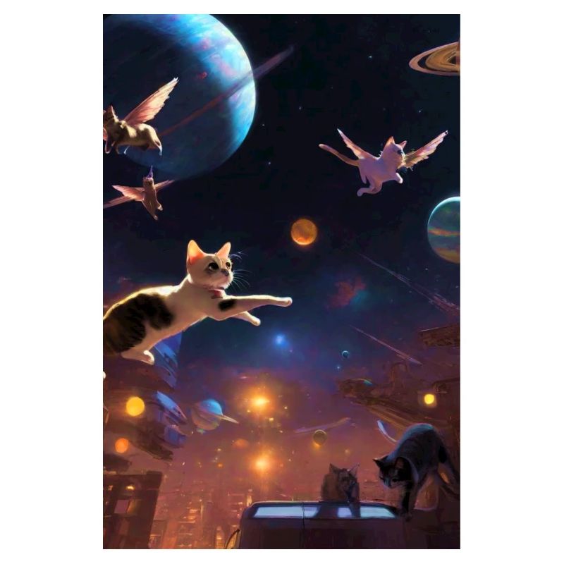 Flying Cats, Cats, Outer Space, Planets
