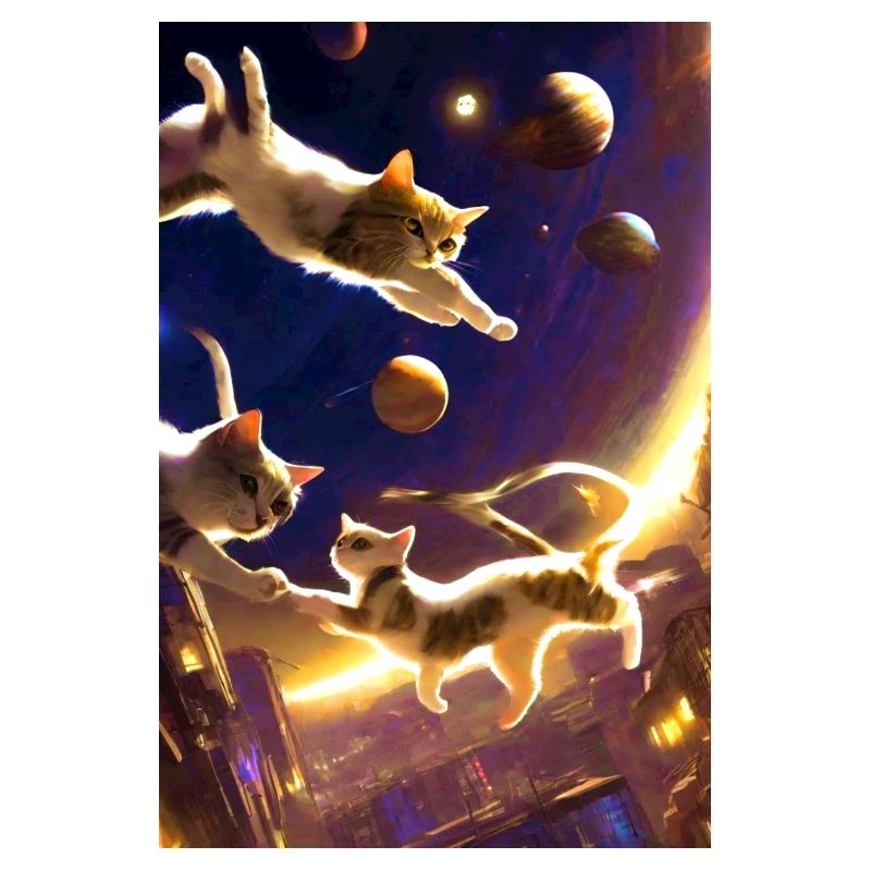 Flying Cats, Cats, Outer Space, Planets