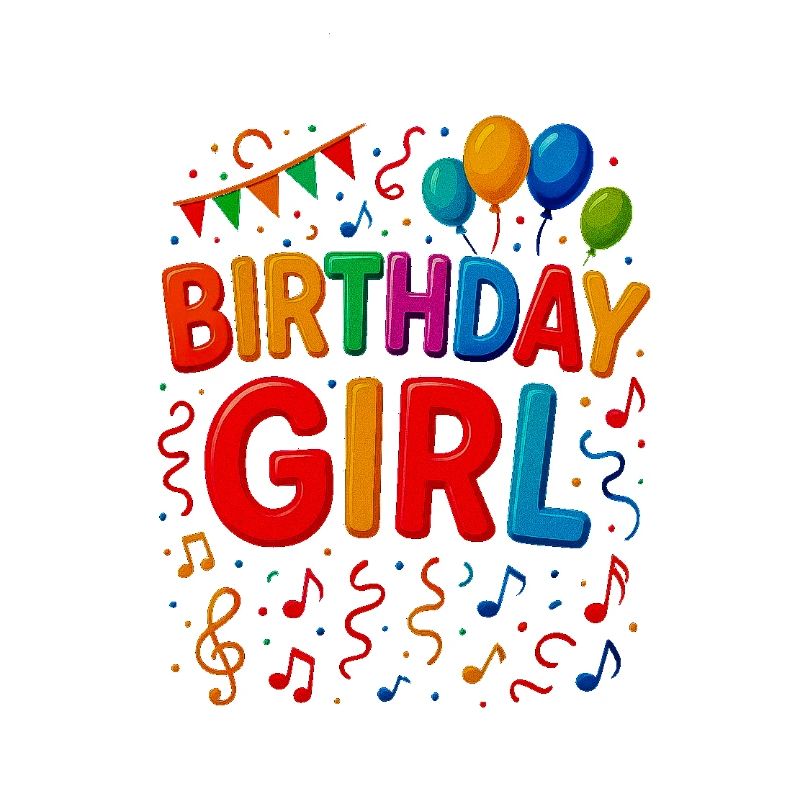 Bunte Geburtstagsmädchen-Briefe