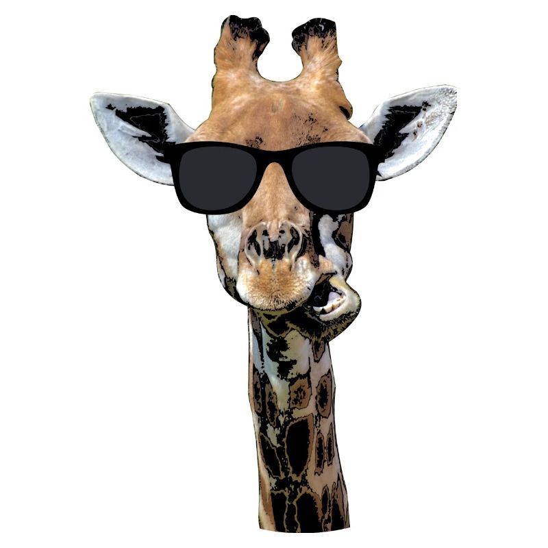 coole Giraffe mit Sonnenbrille, witziges Geschenk