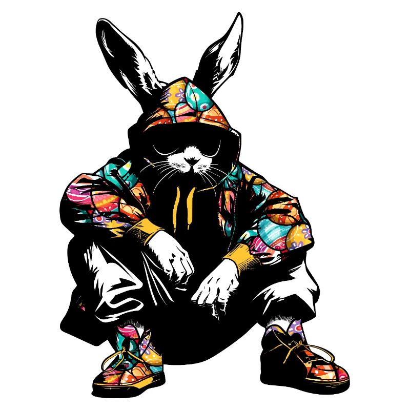 Lapin de Pâques Lapin de Pâques Sweat à capuche