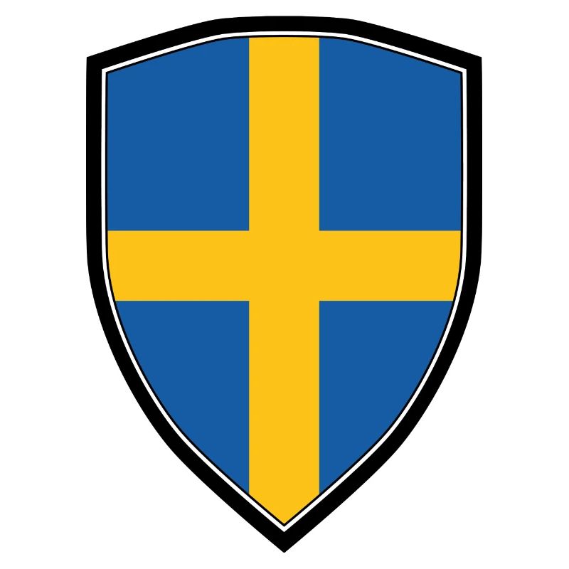 SWEDEN FLAG SHIELD