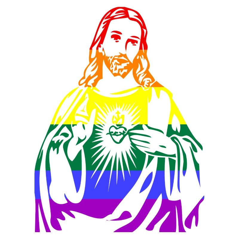Jesus Christ LGBTQ Rainbow Gift Idea