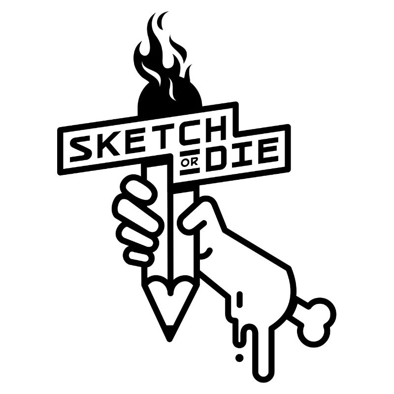 Sketch or Die Torch (BW edition)