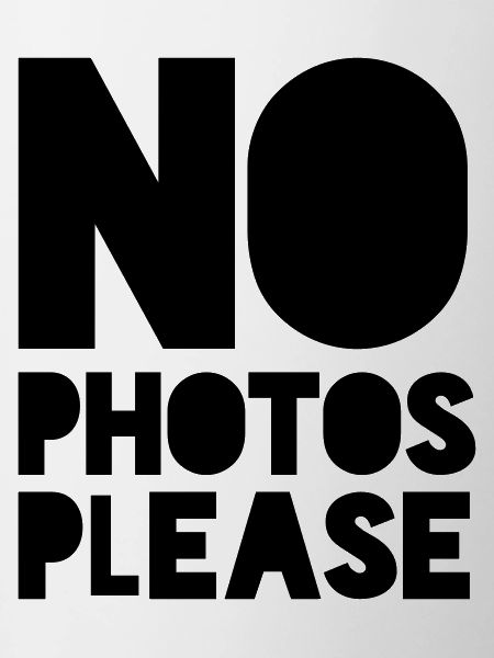 no pictures please