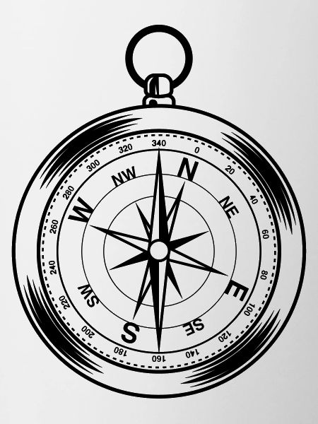 kompass symbol form