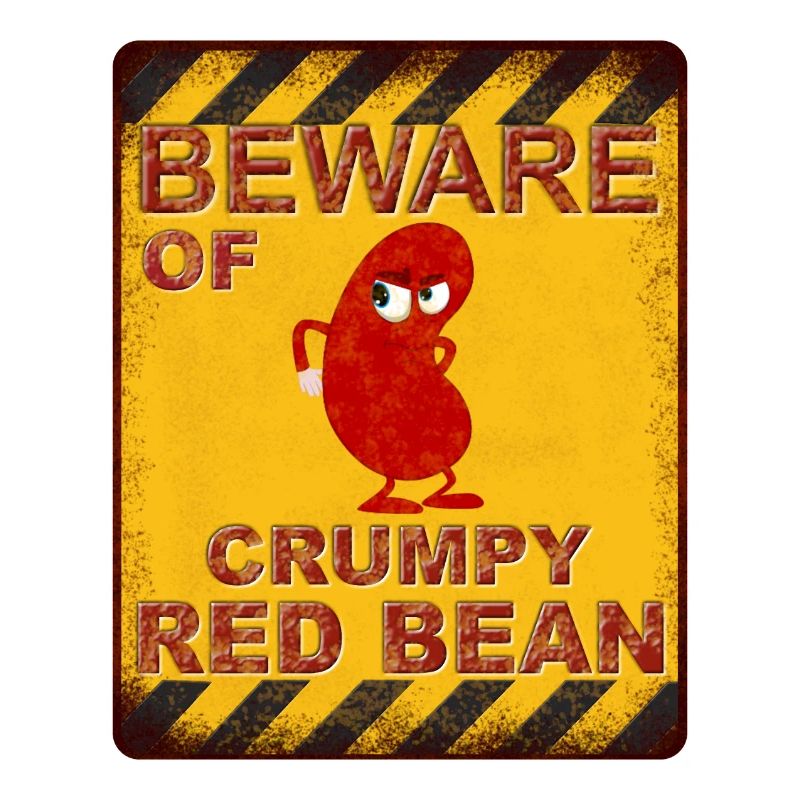 Beware of Crumpy Red Bean - Warning
